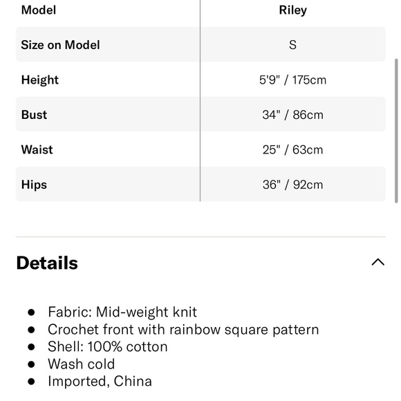 NWT Pistola Denim Vivienne Crochet Top - Picture 4 of 5